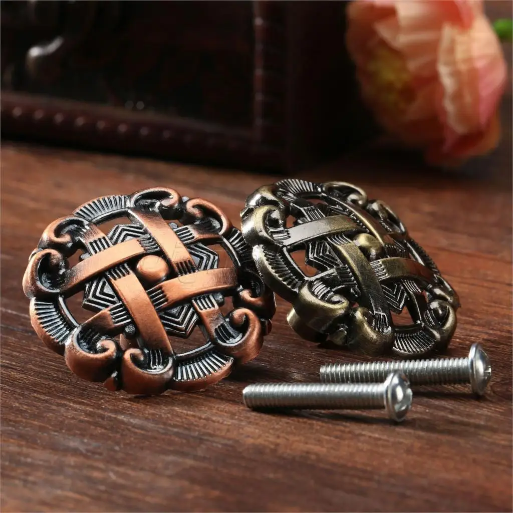 Furniture Hardware Nut - Bowarepro Hollow Retro çinko alaşımlı mutfak