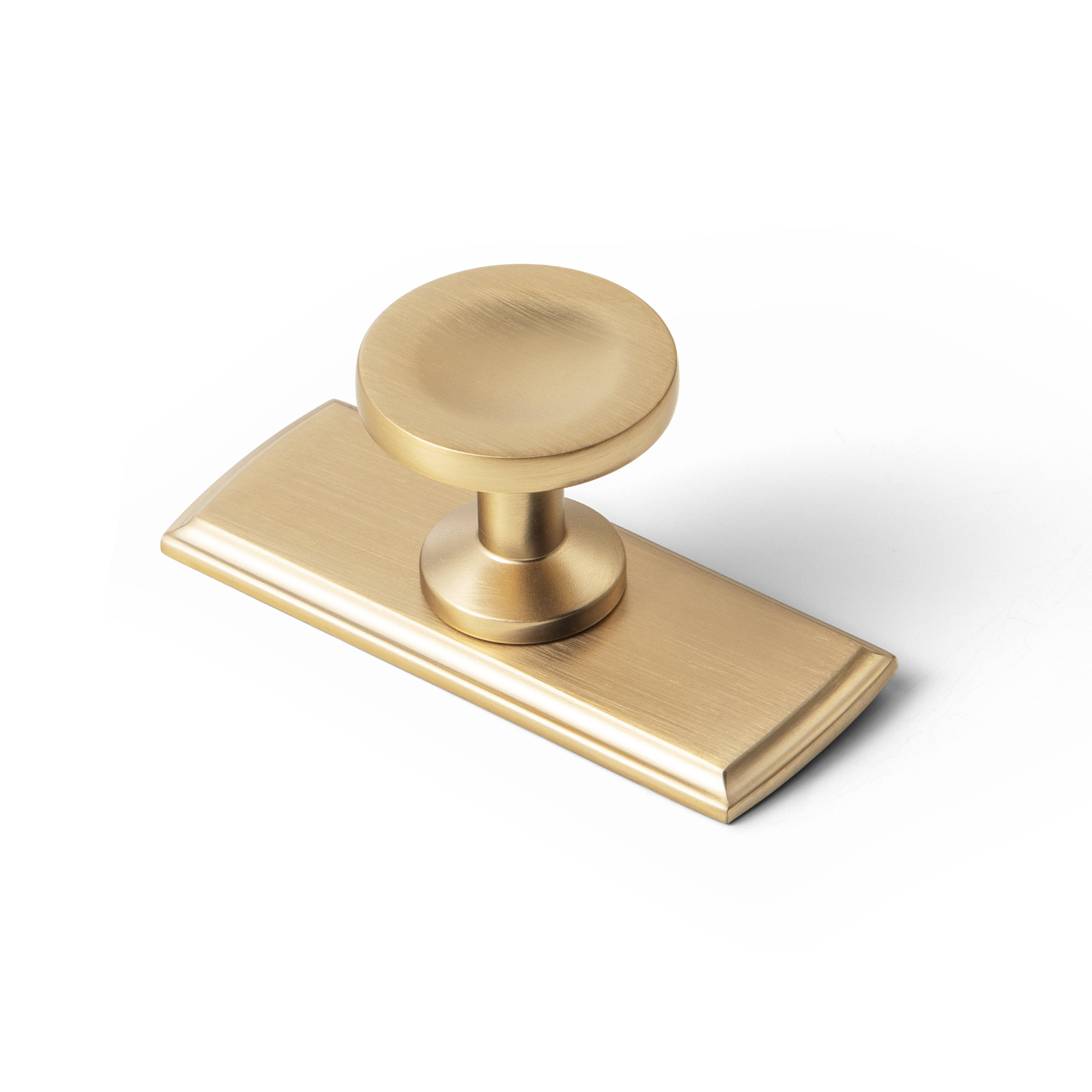 Furniture Hardware With Backplate - 6'lı Paket Antik Pirinç Dolap Kulpu,