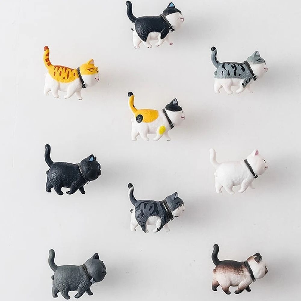 Yeni Reçine Karikatür Kedi Şek - Furniture Hardware Nut incelemesi ve fiyatı