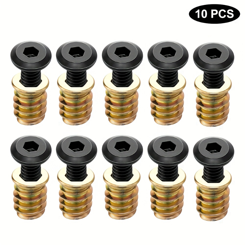 10 adet somun dişli ekler komb - Furniture Hardware Nut incelemesi ve fiyatı