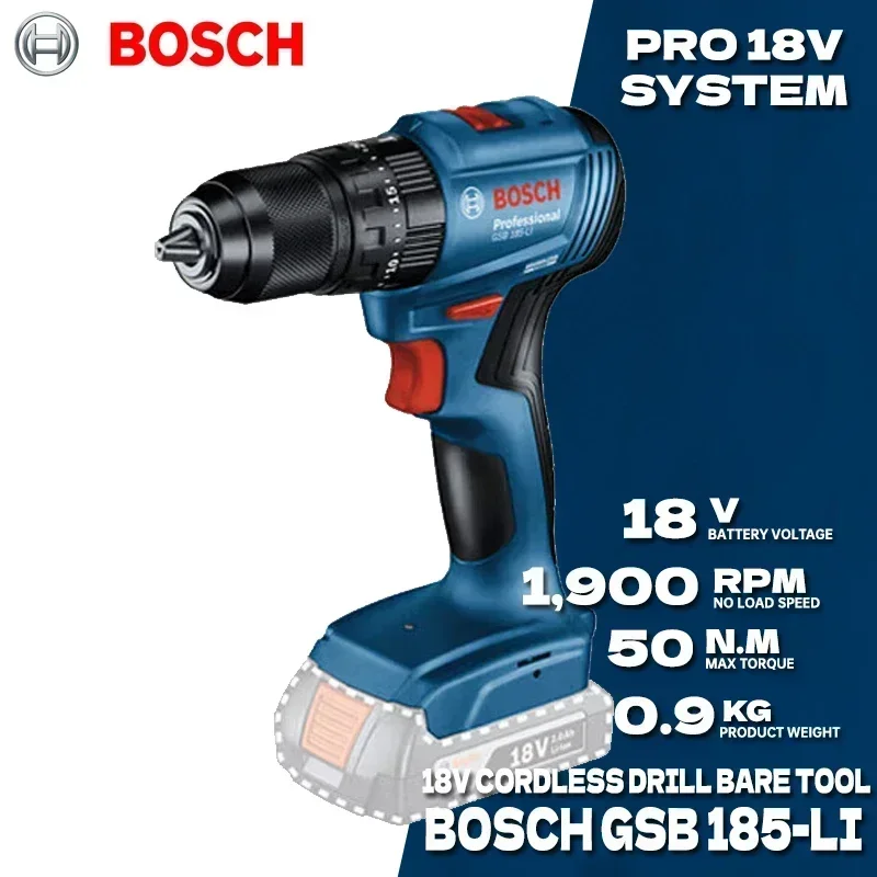 Bosch GSB 185-LI Fırçasız, Kab - Bosch Drill Gsb 18V incelemesi ve fiyatı