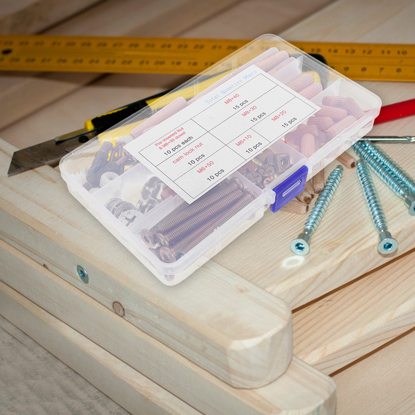 95 Parça Mobilya Bağlantı Elem - Furniture Hardware Nut incelemesi ve fiyatı